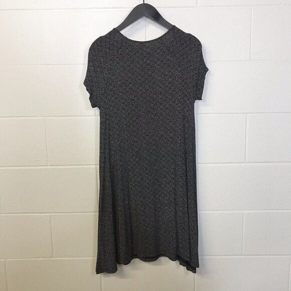 Old Navy Womens Black/White Short Sleeve Stretchy A-Line Dress Size Small - Picture 13 of 13